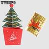 WTEMPO Xmas Christmas Tree Gift Boxes Festive Mini Presents Packaging Boxes DIY Foldable Empty Paper Boxes Perfect for Party Celebrations Decorations