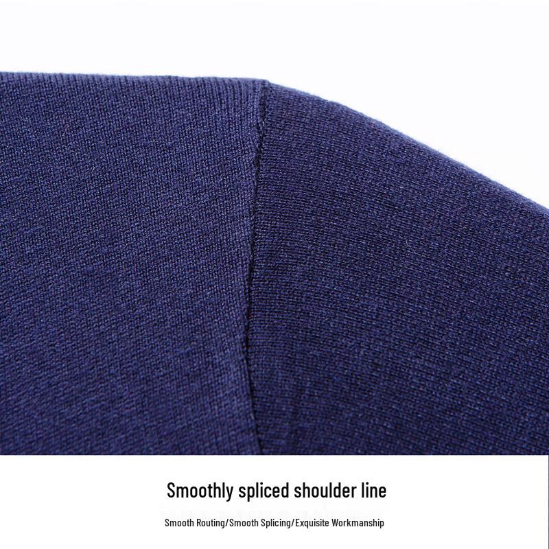 Hodo Men's V-Neck Silk-Wool Blend Knit Sweater