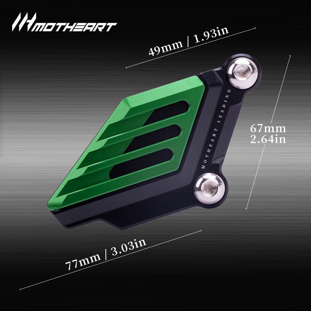 MotHeart Motorcycle Front Brake Caliper Guard for Ninja 400 Z400 Ninja 500 Z500 Z500