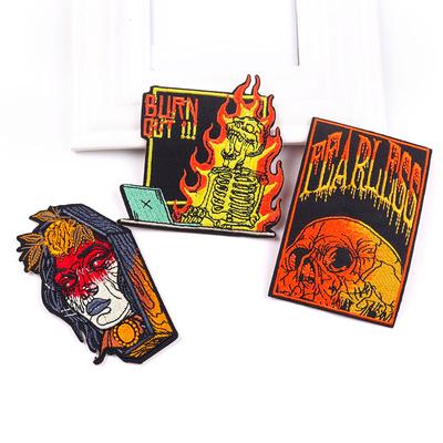 3 Stück/Packung schmelzbare Stickerei-Patches zum Aufbügeln für Kleidung, thermoadhäsive Patches für Jacken, Jeans, Rucksäcke, zum Aufbügeln