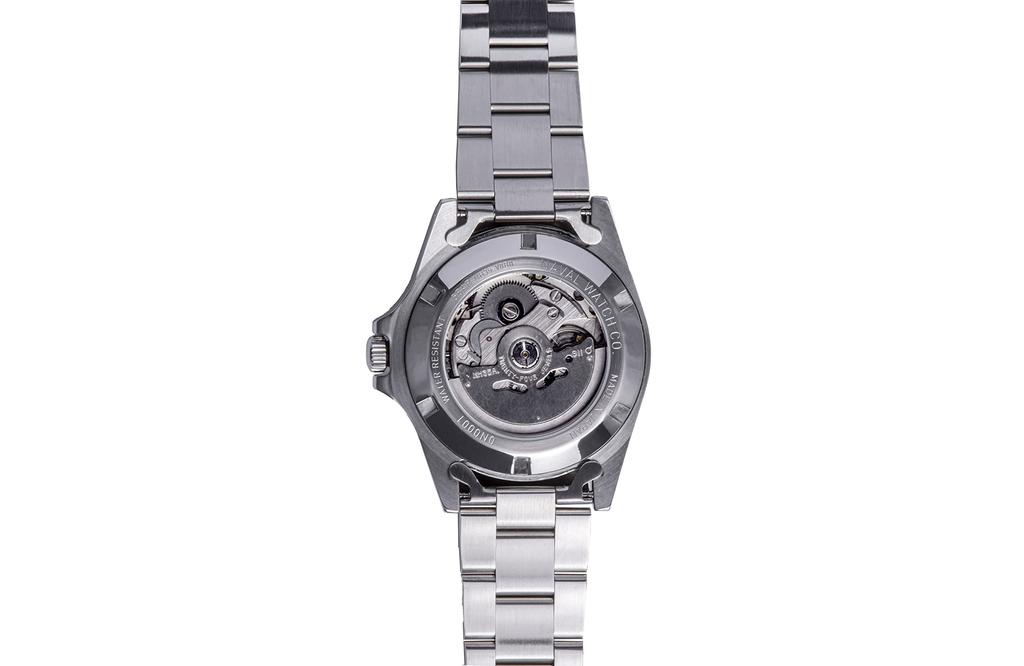Naval watch Produsert av Svart urskive 3 ledd metallarmbånd SMÅ BOKSTAVER:FRXA001 / S/S