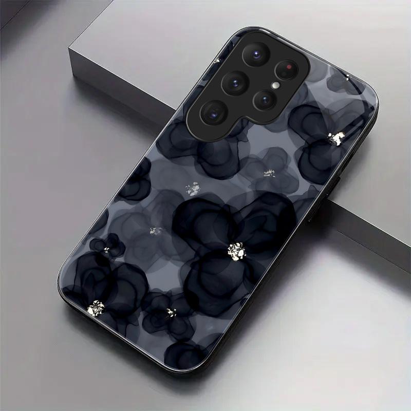 Love flower Exquisite luxury High-end PhoneCase Glass PhoneCase for Samsung Galaxy S26 S25 S24 S23 S22 S21 FE Ultra Plus