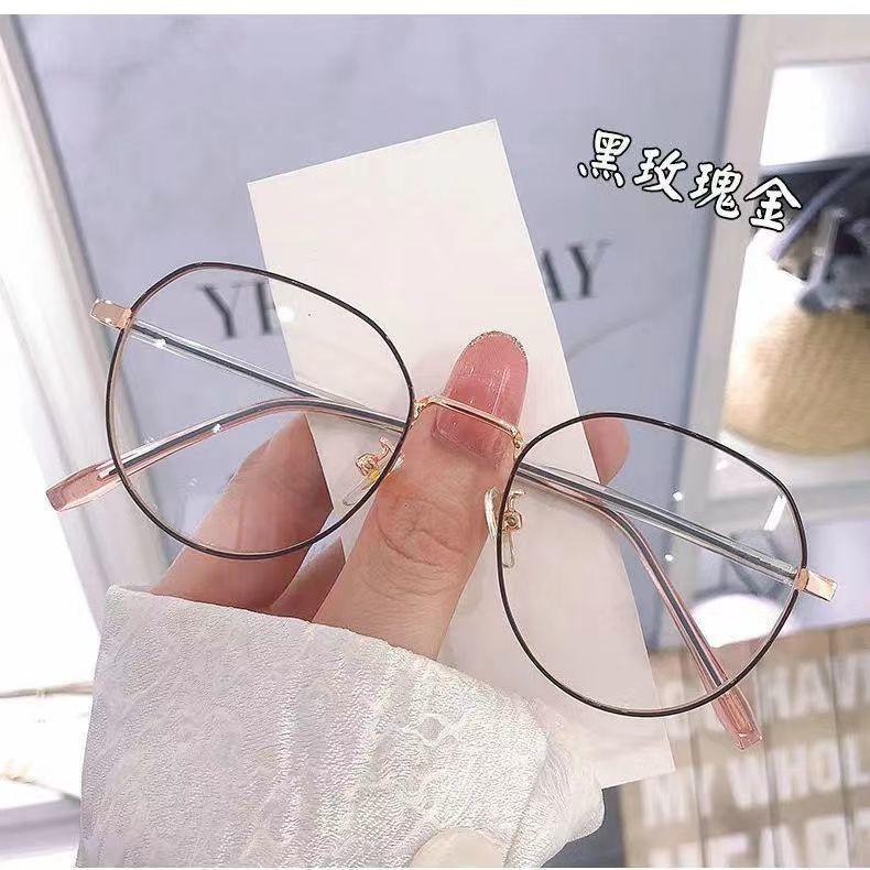 Myopia Glasse Women with Minus Degree Round Nearsighted Eyewear Finished Diopter -0.5 -1.5 -2.0 -2.5 -3.0 To -6