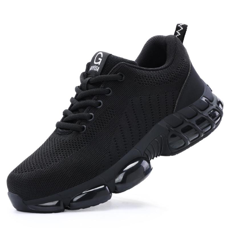 Customized labor insurance shoes, light men's comfortable soft sole, anti-smashing and anti-piercing steel bag head, wear-resistant work shoes