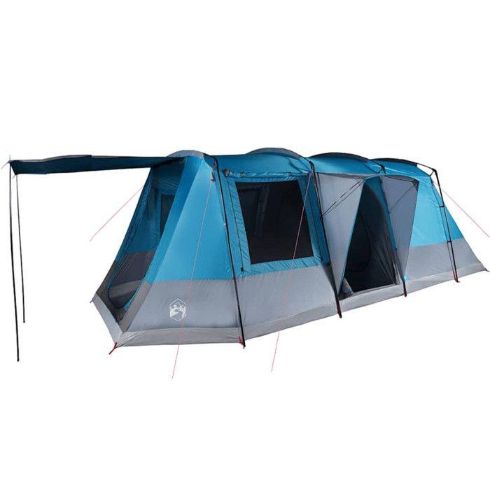 VidaXL Tunnel Camping Tent 4 Person Blue Waterproof, Tent, Camping Shelter, Garden Shelter, Garden Tent, Shelter 94629