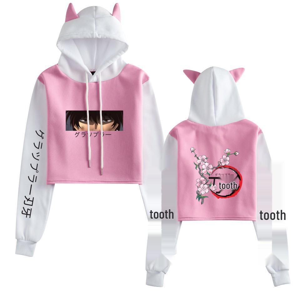 Unisex Baki Hanma Anime Hooded Sweatshirt - Summer Pullover for Girls