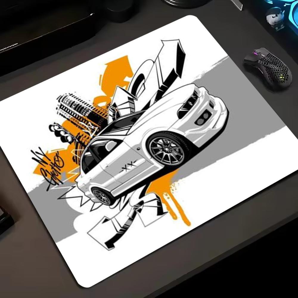 Racing Car Anime Mouse Pad Mini Gaming Desk Mat Retro Sport Drift Printed Anti‑Slip Mousepad for PC Laptop Gamer Accessories