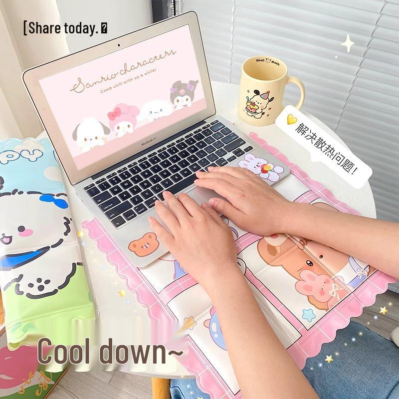 Summer Cooling Ice Seat Cushion for Students and Cars - Cartoon Design