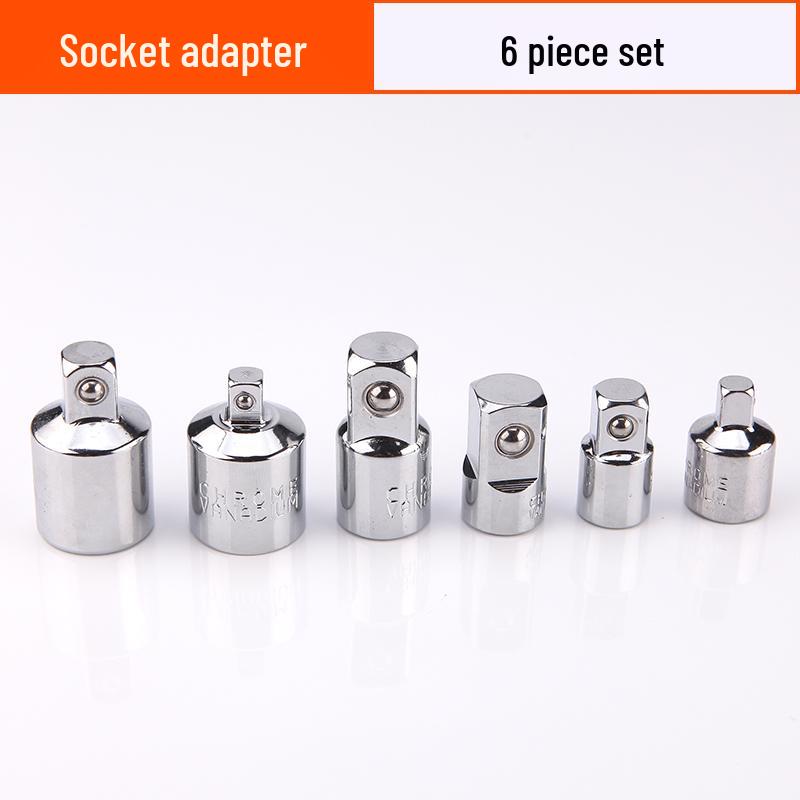 Multi-Drive Socket Adapter for Ratchet Wrench: 1/2" To 3/8" To 1/4