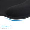 Comfortable Memory Foam, Ergonomic Business Wrist Rest Mouse Pad, Desk Mouse Wrist Support, Notebook Hand Rest Medium Size Thick Palm Pad Black 3624