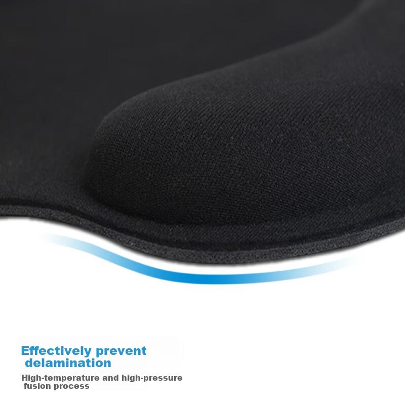 Comfortable Memory Foam, Ergonomic Business Wrist Rest Mouse Pad, Desk Mouse Wrist Support, Notebook Hand Rest Medium Size Thick Palm Pad Black 3624