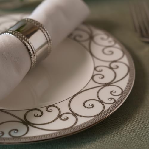 NARUMI Rondo Plate Set, 21cm, Gold and Platinum, Set of 2, Elegant and Stylish, Perfect for a Pair of Wedding Gifts, Gift Boxed, Product Number: 97351