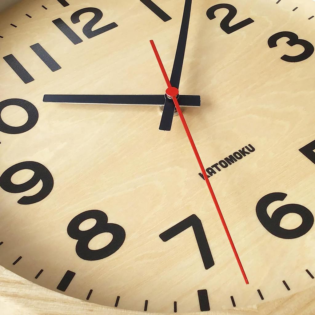 KATOMOKU Orologio Muku 15 Orologio da Parete Naturale Lancetta dei Secondi Continua Controllata km-107NARC 306mm (Orologio radiocomandato)