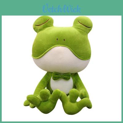 Adorable Soft Plush Frog Stuffed Animal Toy Ideal For Kids Bedtime Cuddly Pillow