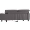 Vidaxl 2-Seater Sofa, Grey, 140 Cm, Faux Leather
