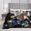 Death Note Manga Anime TV Show Poste Blanket Soft Street Trend Plush Throw Blanket For Bedroom Flannel Bedspread Bed Cover