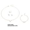 Contemporary Butterfly Necklace Bracelet Ring Earrings Jewelry Set Craftsmanship for Allergy Free Wear and Lasting Shine