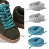 Metallic Color Shoe Laces 110cm Long Flat Polyester Shoelaces Anti Slip Sneakers Shoe Lace Replacement For Men Women