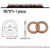 Annealed Red Copper Gasket Washer Pad for Sealing Fastener, M4-M34