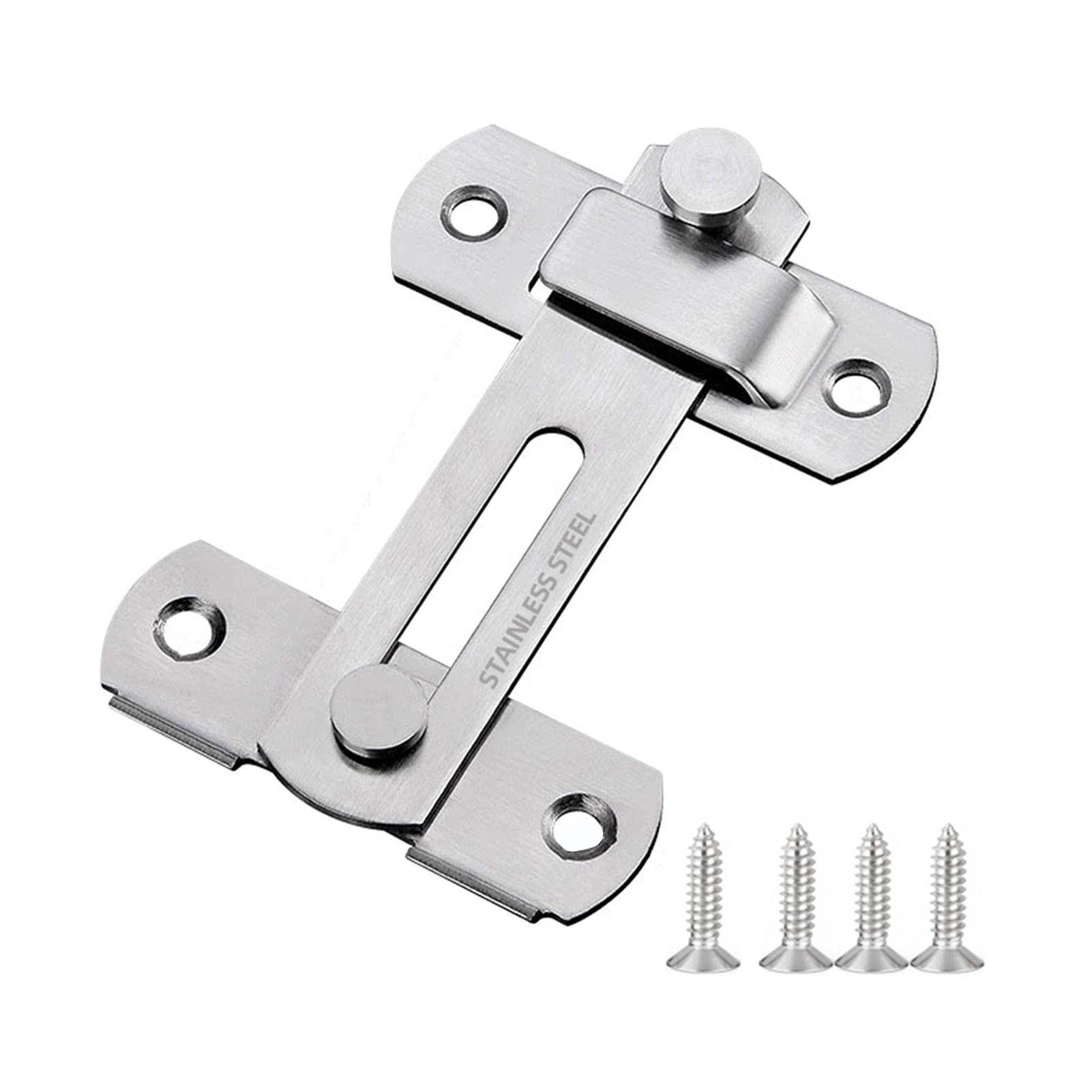 

180° Stainless Steel Toggle Latch Sliding Barn Lock Hardware Gate Latches for Window Closet Door Lock Guard Latch Bolt S срібний