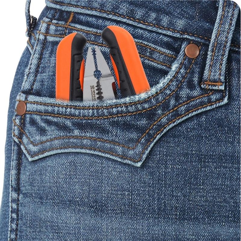 12 in 1 Foldable Wire Stripping Pliers Crimper Cable Cutter Crimping Pliers Terminal Wire Stripping Shearing Cutting