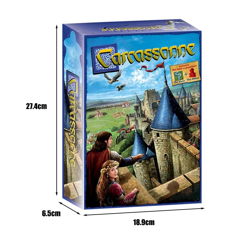 Carcassonne Board Game Family Party Tile Placement Strategy Game for 2 5 Players Best Gift for Kids Adults