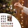 Acrylic Hanging Ornaments Christmas Advent Calendar for Cat Lovers 24 Day Countdown Box with Souvenir Collection Pendants Festive Tree Decor Holiday