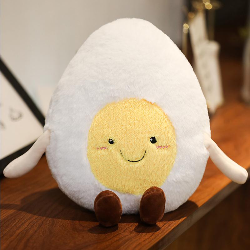 Kawaii Cartoon Aubergine Mango Erdbeere Paprika Birne Omelett Spielzeug für Kinder Frucht Weiches Plüschkissen Kinder Kuscheltier Geschenk 35cm