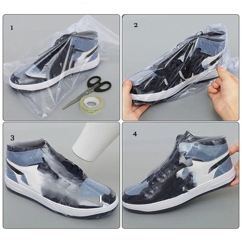 Heat Shrinkable Film Babys Shoe Bag Transparents Sealing Film Dustproof Anti-oxidation Hot Shrink Film Home Storage Bag