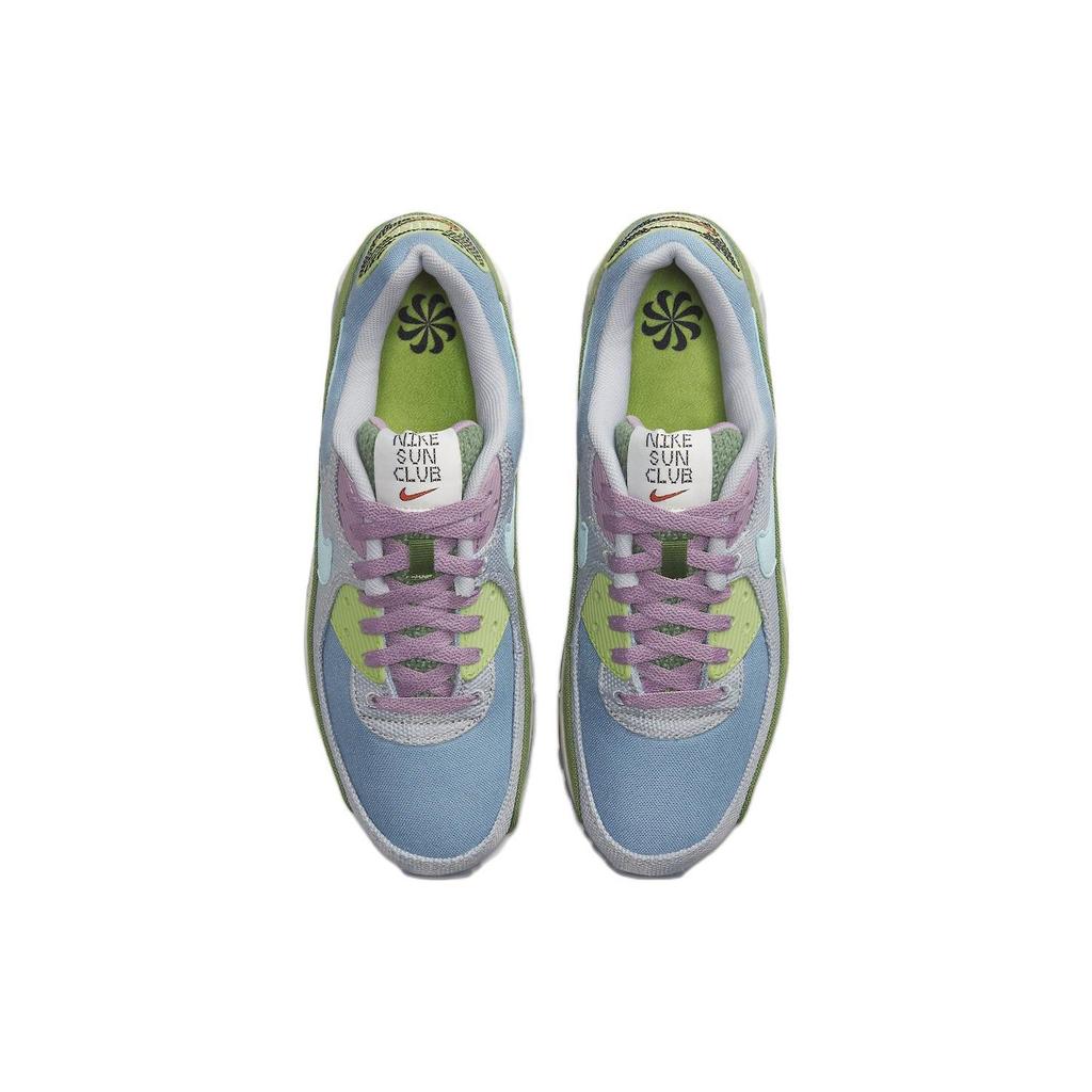 Nike Air Max 90 SE Sun Club - Worn Blue Treeline Men Sneakers Multi-Color Wolf-Grey Copa DM0036-400