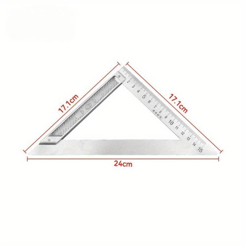 

1 шт. Алюминиевая ручка с нержавеющей сталью, угольник с угловыми отметками, правый угол