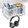 Metal Clip Under Desk Headphone Hanger Anti-Spill Earphone Storage Rack  Desktop Organizer