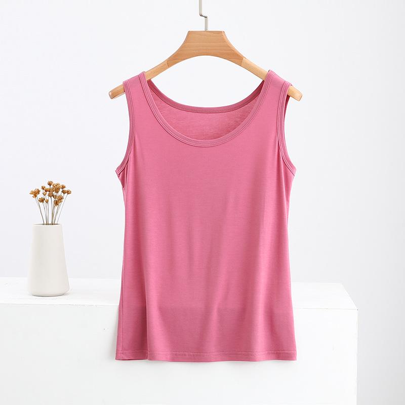 

Топ-майка модальный большого размера с широкими плечами - Дышащий, Влагоотводящий, Летний повседневный без рукавов 2XL [120-135 lbs]