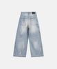 Aesimeteuli Distressed Panel Jeans / Light Blue