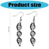 Elegant DNA Double Helix Earrings Ear Hooks Inspired From Science For Women Students And Teachers In Copper Materials