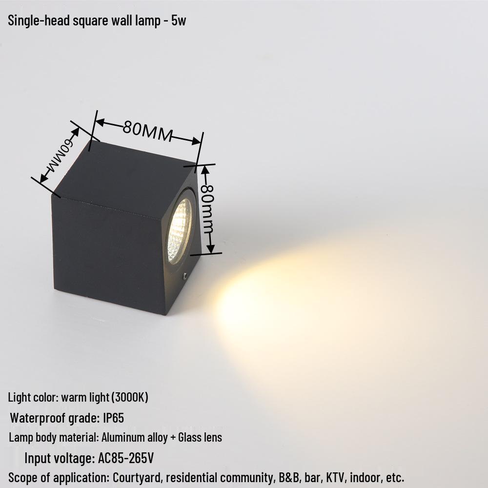 Creative Waterproof Wall Lamp for Living Rooms, Bedrooms, Hallways, and Staircases