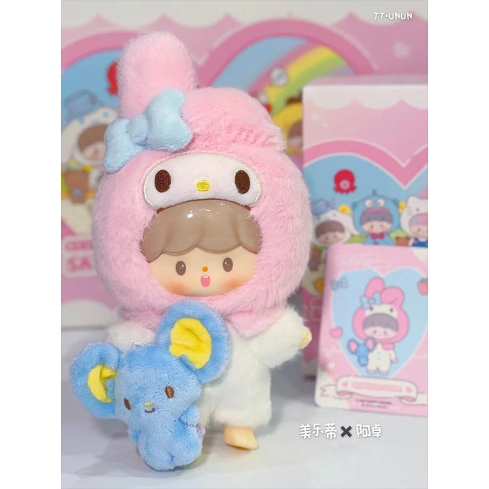 Genuine Sanrio Family Characters X ZZoton Love-league Buddies Series Vinyl Doll Blind Box Cute Hello Kitty Kuromi Melody Toy