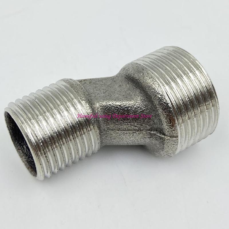  Pack of 2 Steel Connection Adapters Steel Eccentric Connection Pieces Wall Faucet Connectors Simple Installation