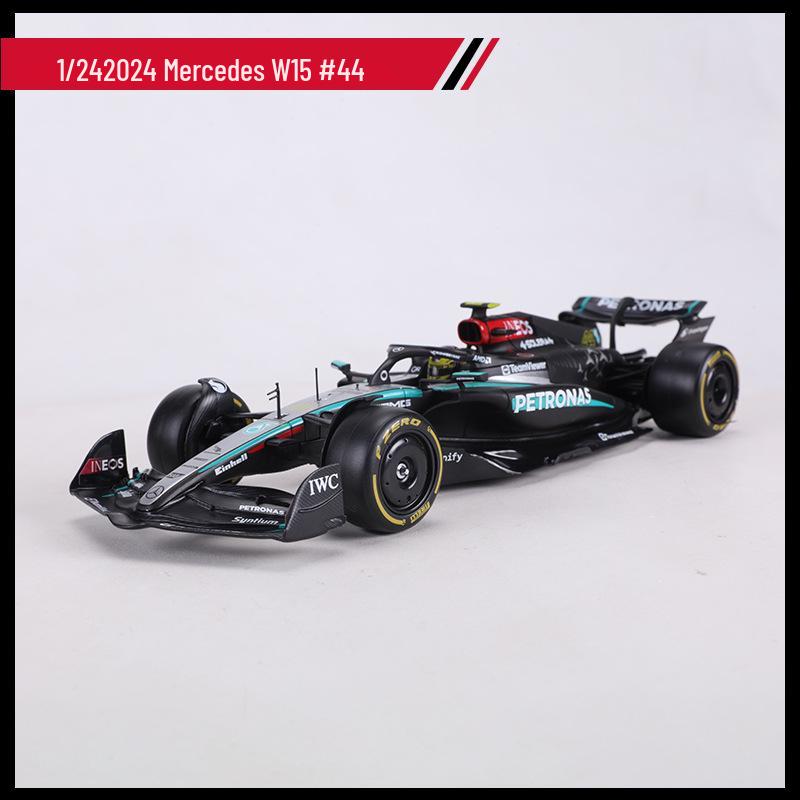 Ббураго 1:24 Модель автомобиля Mercedes W14 F1 2023 из сплава - Издание Хэмилтона