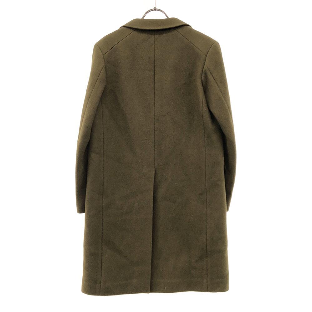 SCYE BASICS Made In Japan 100% Wool Chester Coat 38 Khaki Women Used