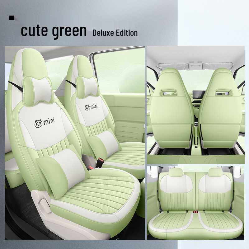 Applicable Panda Mini Leather Seat Cover - Full Coverage, All-Season Cushion, Fits 26/24 New Car Models