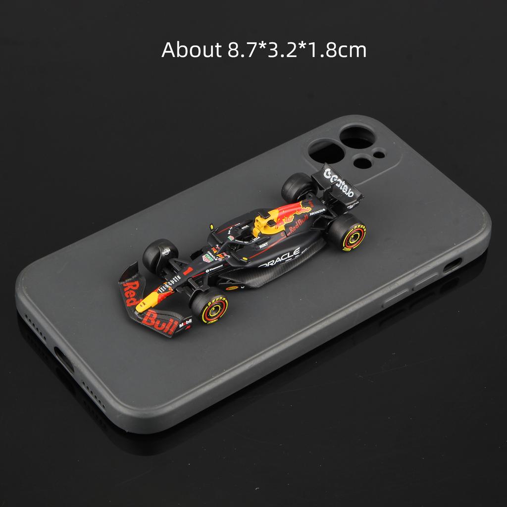 Burago 1:64 Serie di Carte da Appendere 2025 F1 Modello Auto in Lega Formula Racing Giocattolo Die Cast SF25 RB21 W16 MCL39