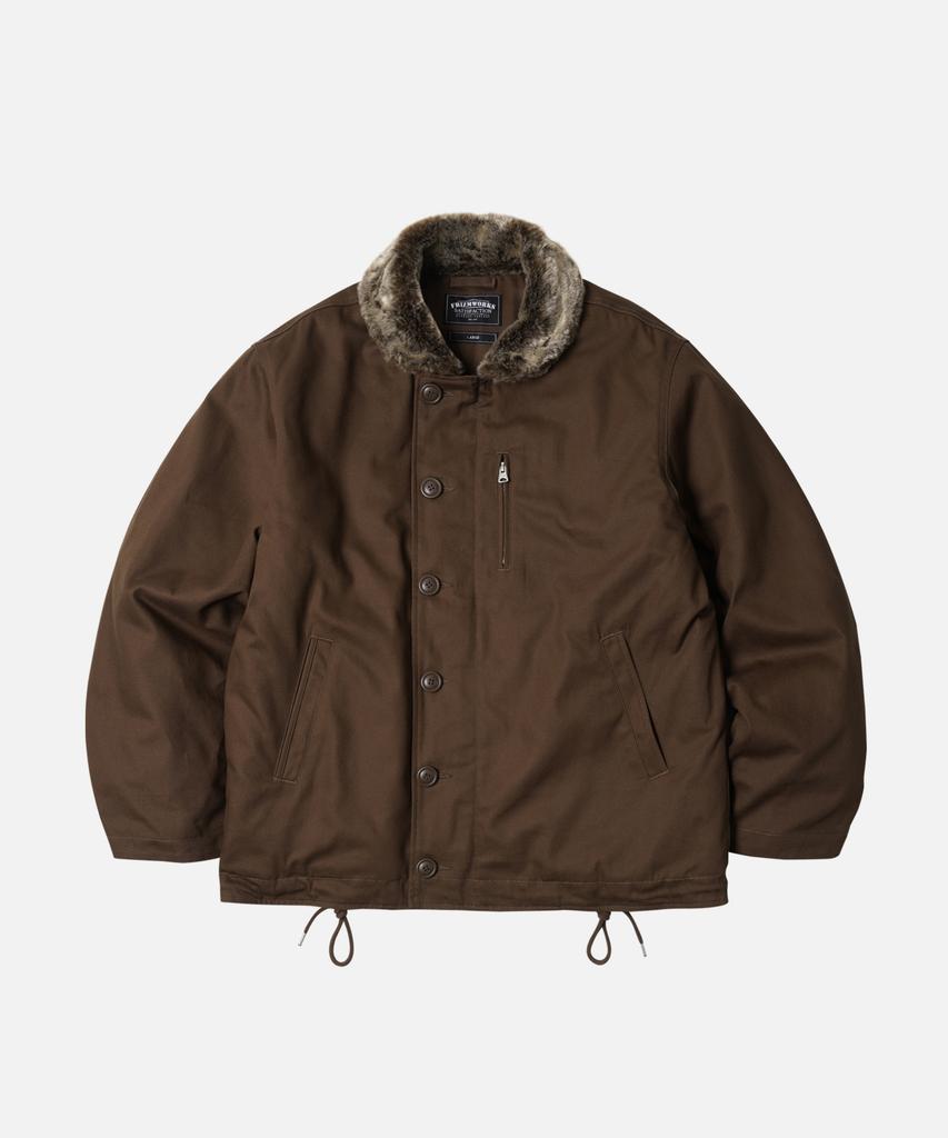 Frizmworks Edgar N-1 Deck Jacket _ Brown