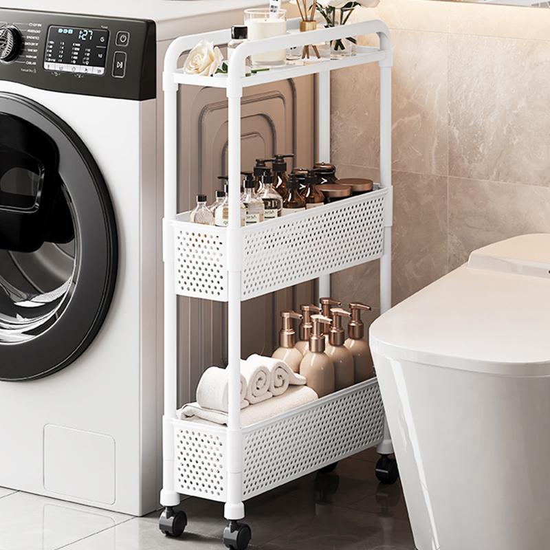 Mehrzweck-Lagerregal mit Rädern, bewegliches mehrschichtiges Regal für Küche, Bad, Heimorganisation, Snacks, Obst, Gemüse, Organizer-Einheit