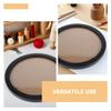 Round Embroidery Display Frame 14In Wall Mounted Circular Wood Frame for Cross Stitch Photo Holder Living Room Bedroom