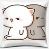 45X45Cm Cartoon Cute Pillow Case Mocha Mochi Peach Cat Cushion Cover Pillow Cover Decorative Pillows For Sofa Car Pillowcase