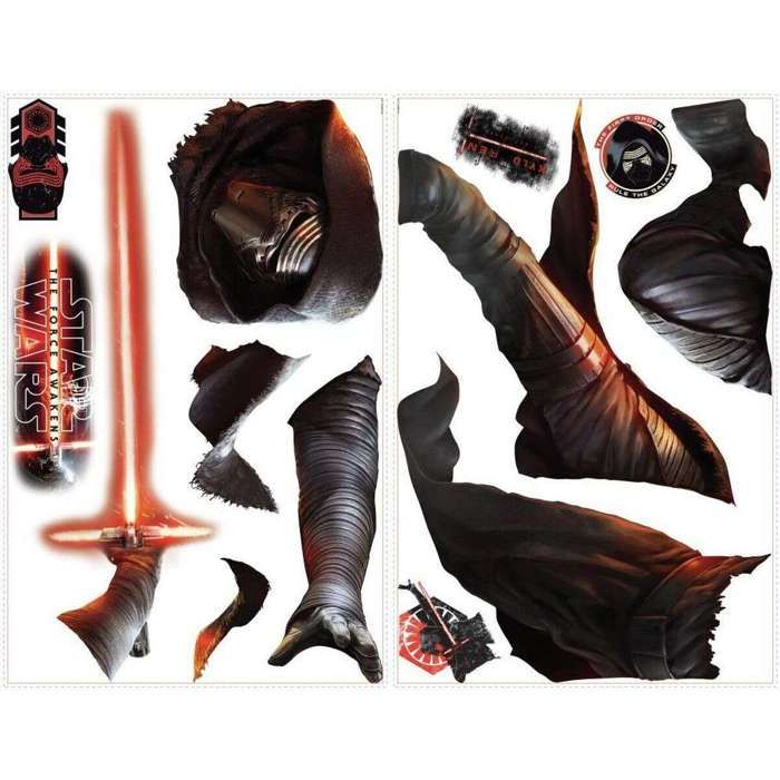 Stickers repositionnables géants Kylo Ren, Star Wars Episode VII 156x104