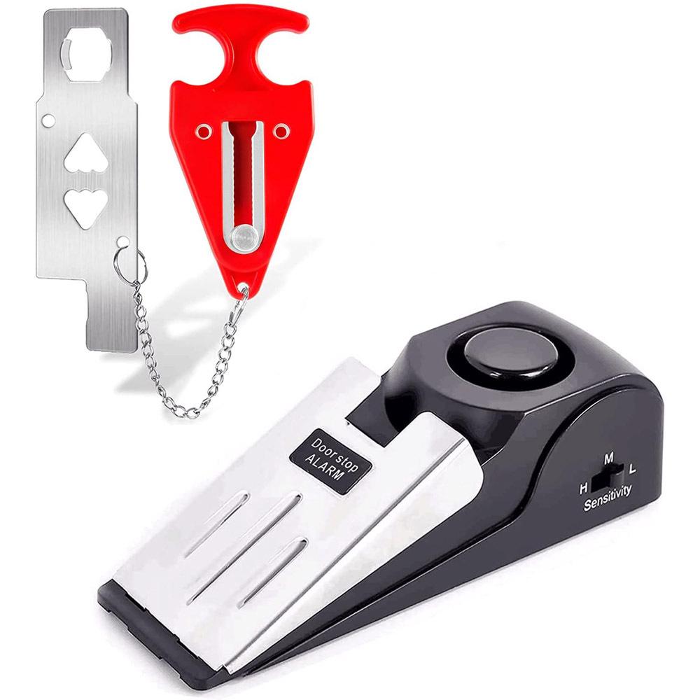 New Anti-Theft Doorstop Alarm: Door Wedge Gap Alarm for Hotel and Home