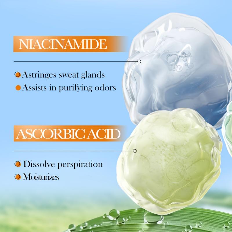 SADOER Vitamin C Roll-On - Osvěžující vůně, 50ml |, Dlouhotrvající svěžest a ochrana proti zápachu pro použití v podpaží, na chodidlech a na těle