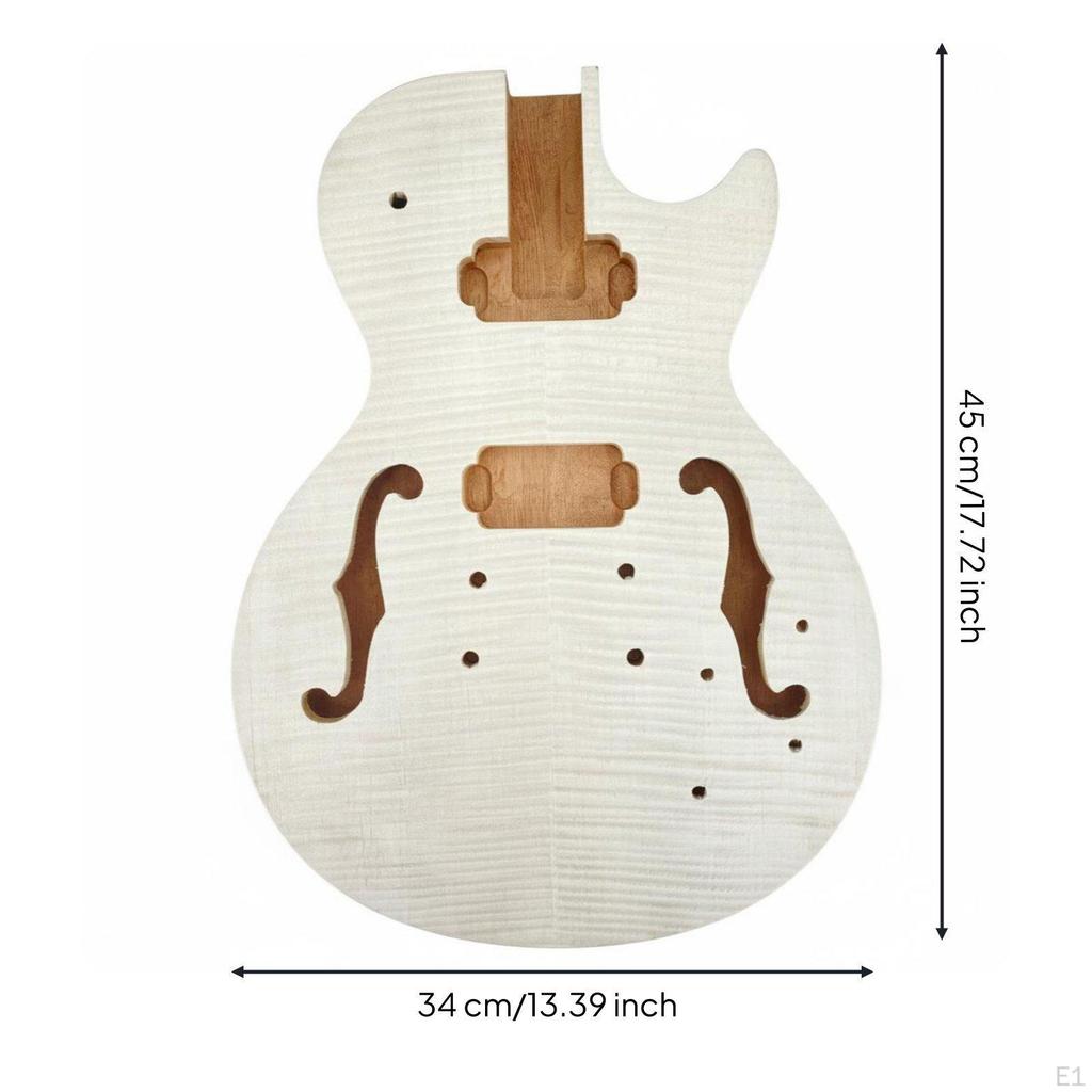 Rosewood Maple Guitar Body Lightweight Design Unfinished Electric